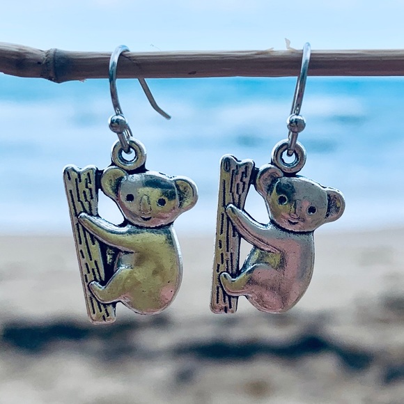 Hand Crafted Jewelry - Koala Bear Earrings